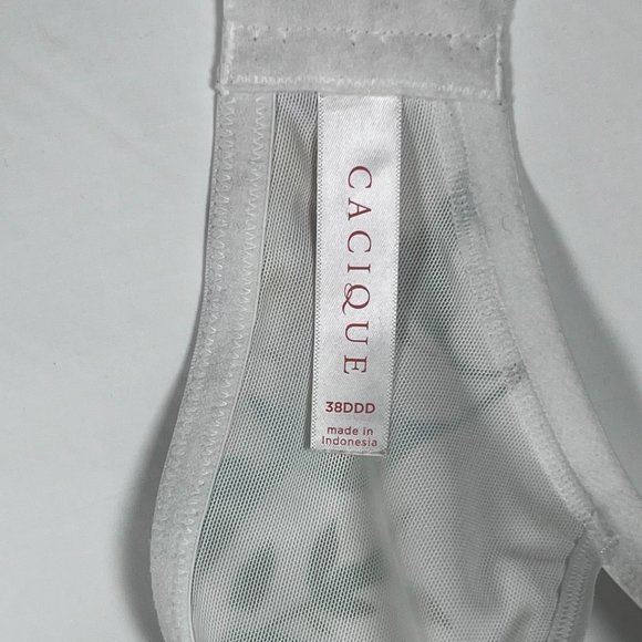 Cacique Smooth Balconette 38DDD White Lily Floral Print‎ - Picture 2 of 11